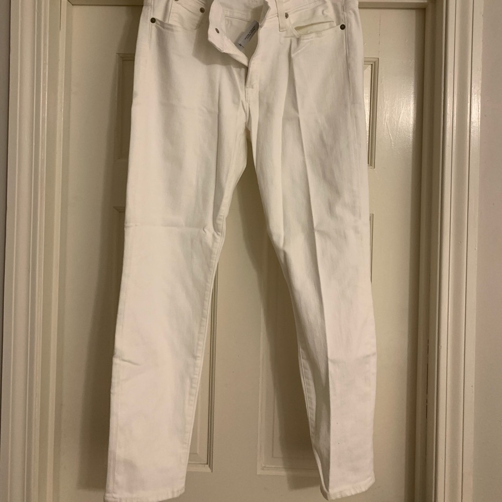 JCrew white toothpick jeans